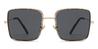 Gold Grey Desery - Square Sunglasses