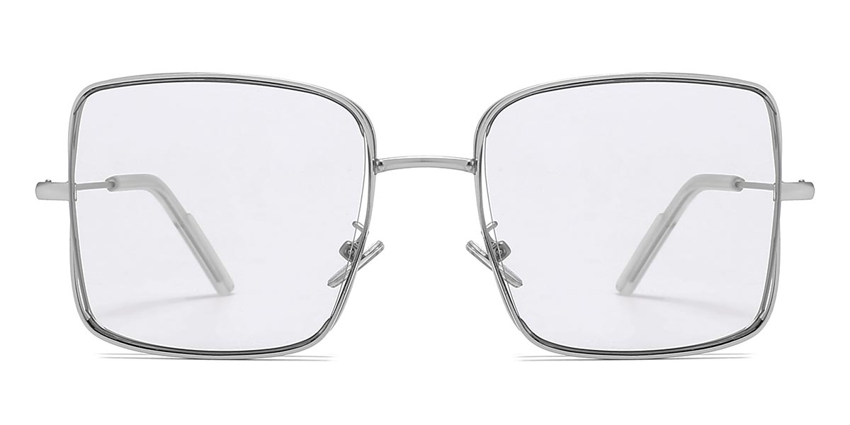 Silver Grey - Square Sunglasses - Desery