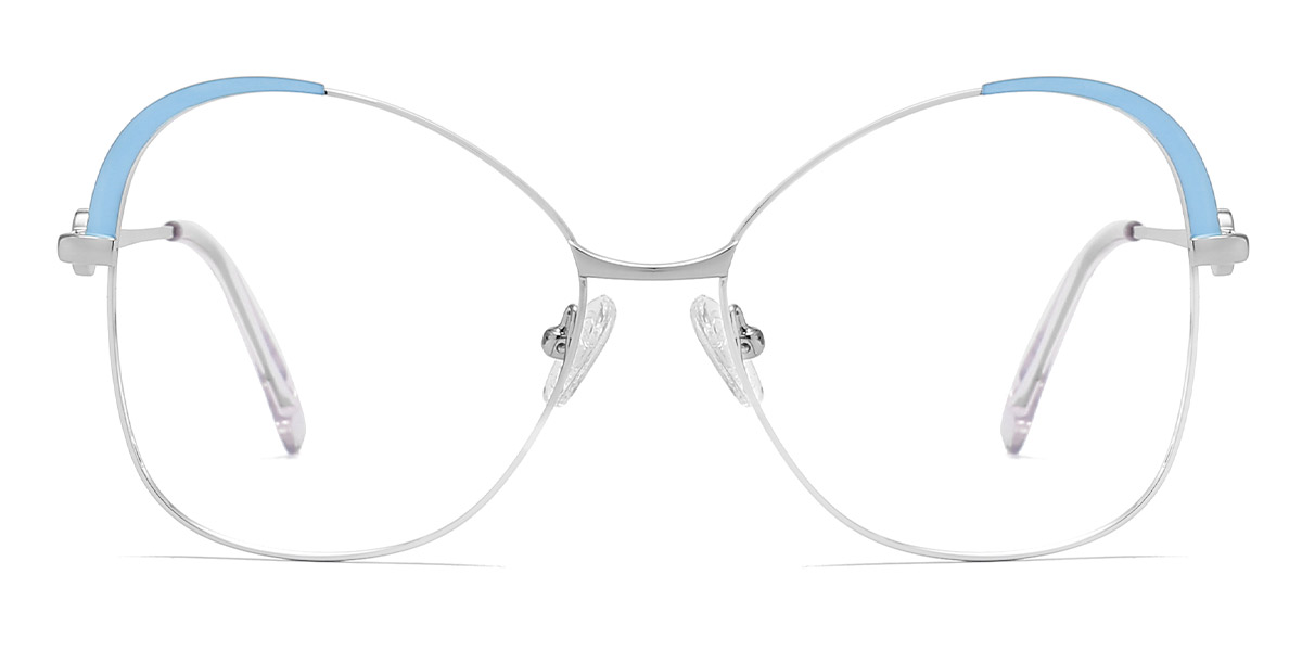 Blue - Oval Glasses - Dena