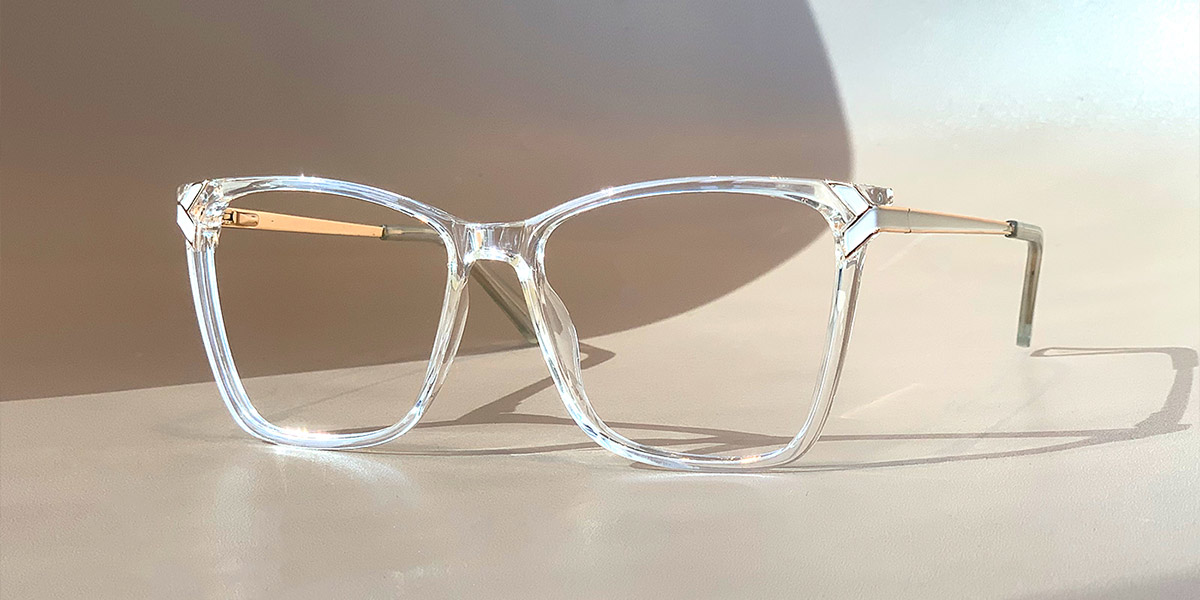 Clear - Square Glasses - Kiala