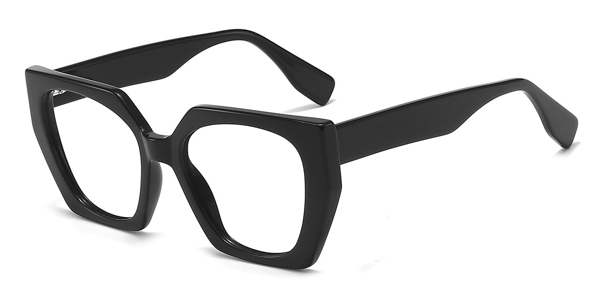 Black - Square Glasses - Kema