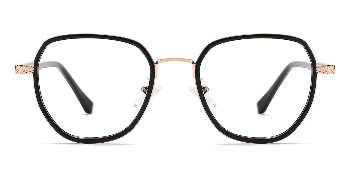 Black - Oval Glasses - Lais