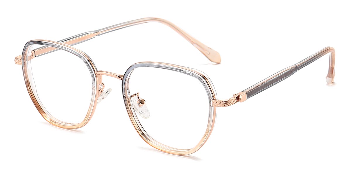Grey Gold - Oval Glasses - Lais