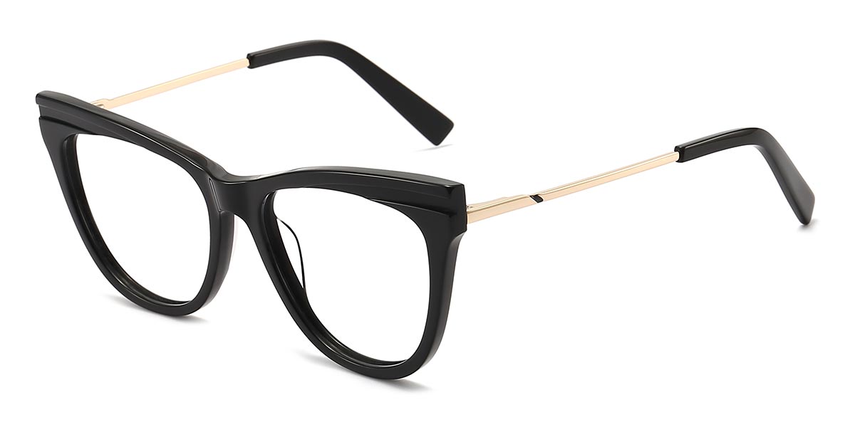 Black - Square Glasses - Lania