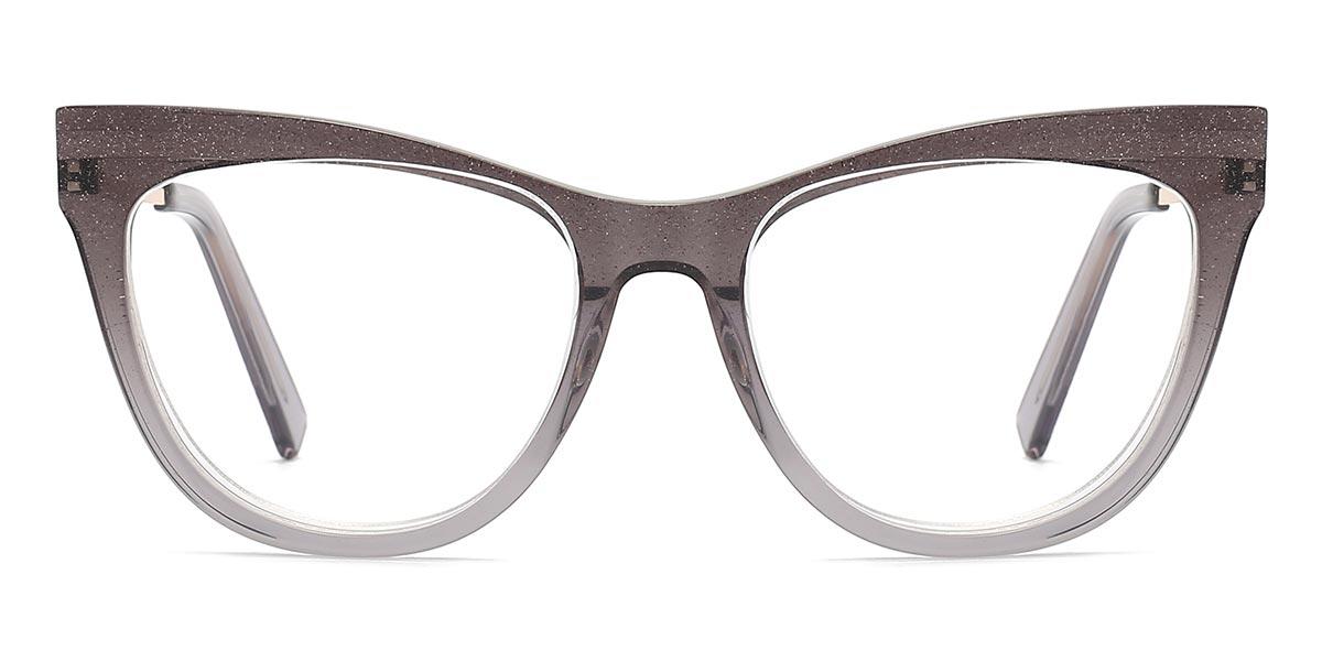 Gradient Grey Lania - Square Glasses