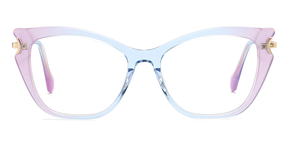 Purple Blue - Square Glasses - Mala