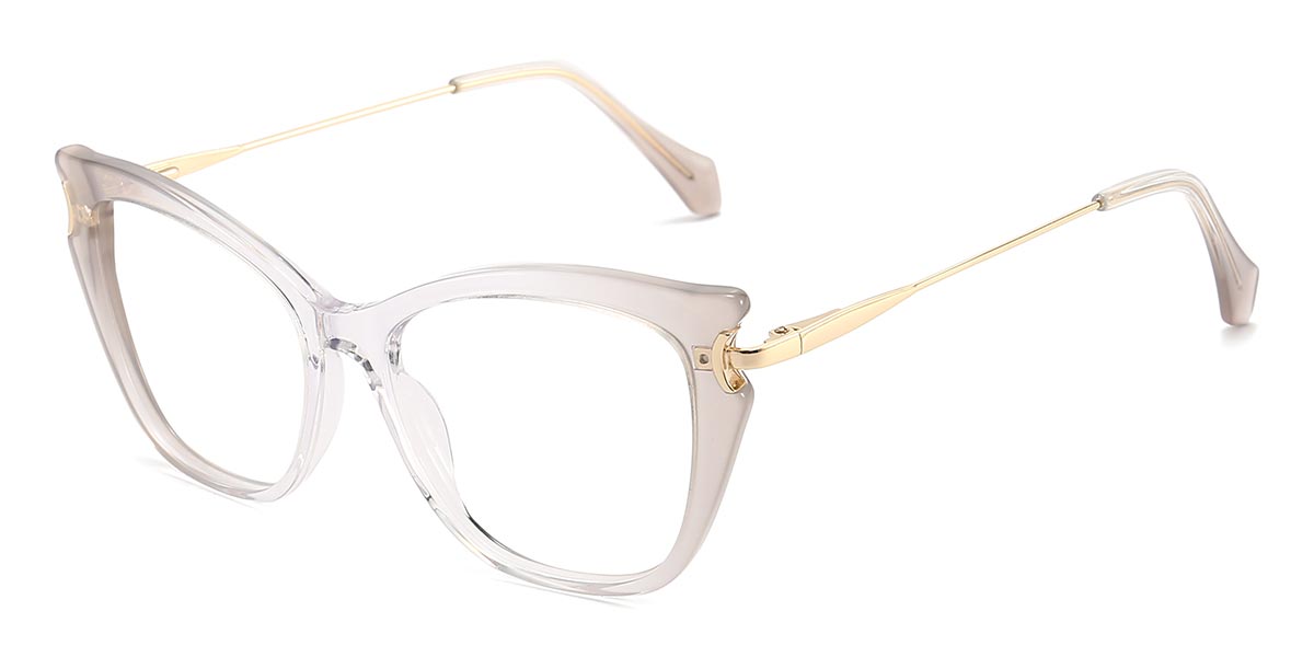 Tawny Transparent - Square Glasses - Mala