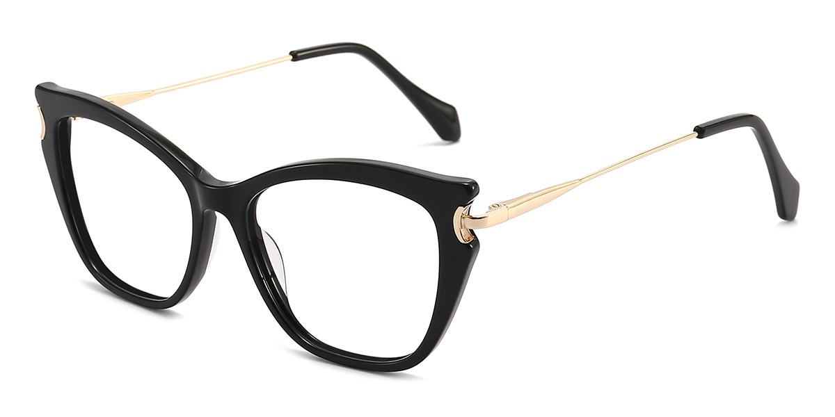 Black - Square Glasses - Mala