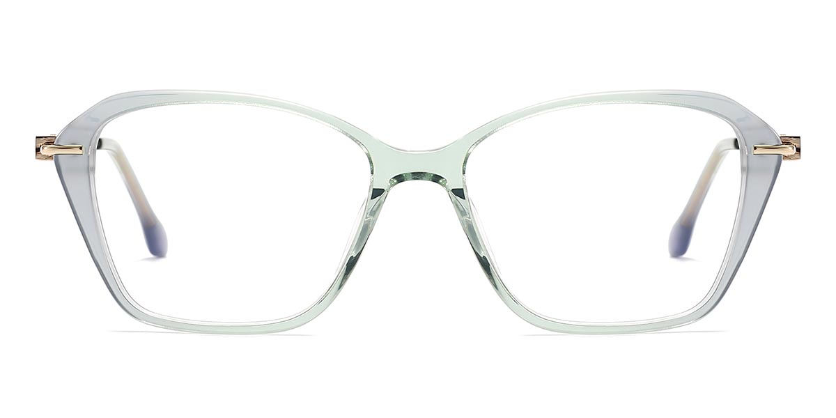 Grey Green - Square Glasses - Tayge