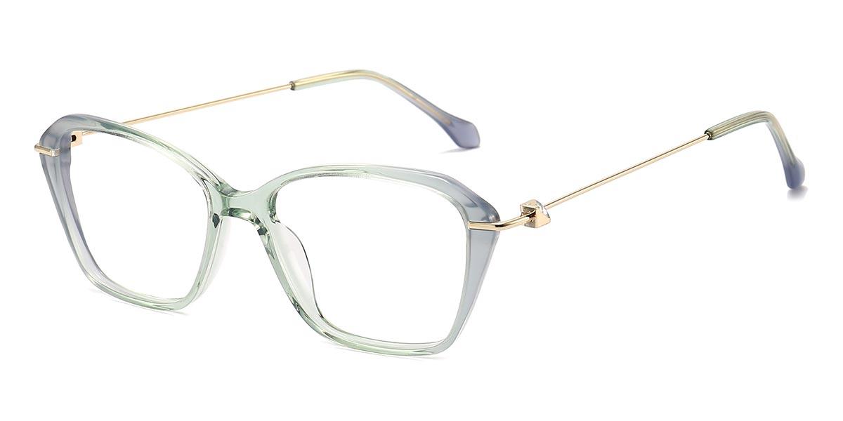 Grey Green Tayge - Square Glasses