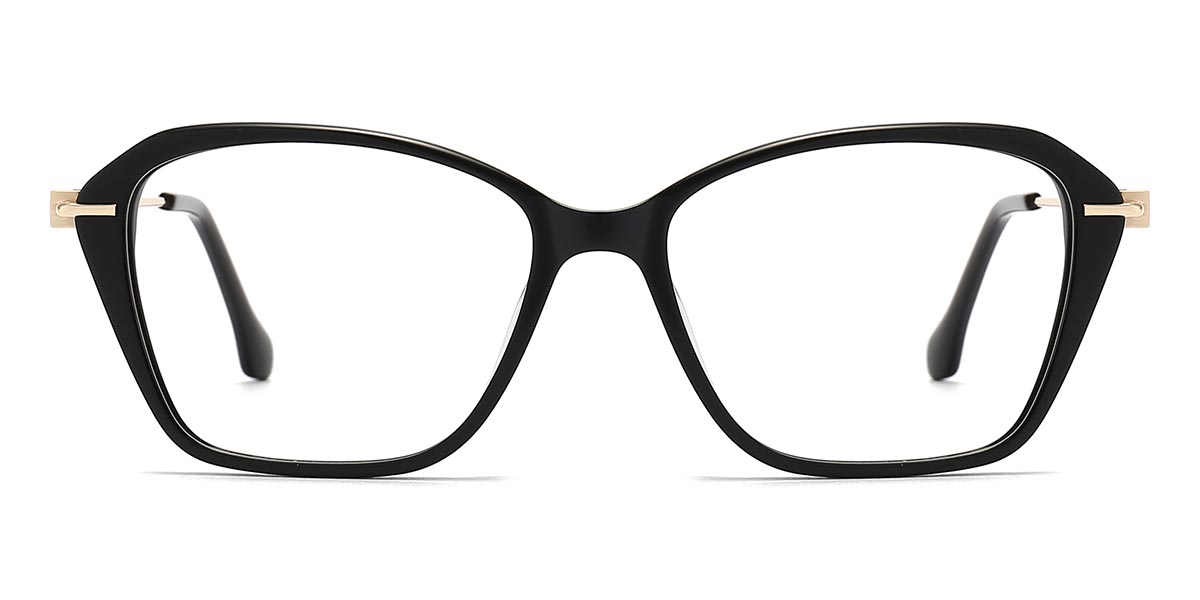 Black - Square Glasses - Tayge
