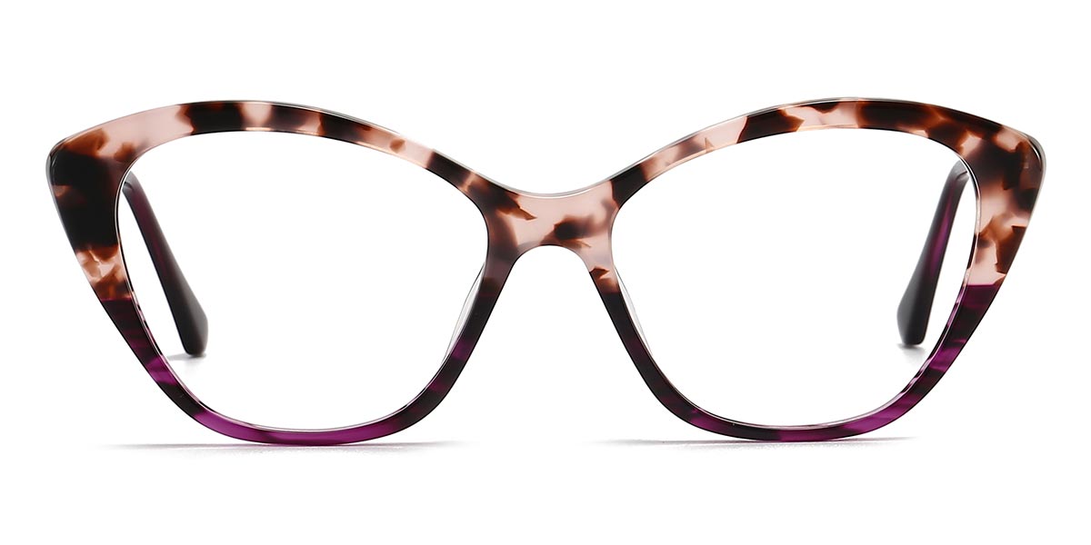 Tortoiseshell Purple - Cat eye Glasses - Rulon