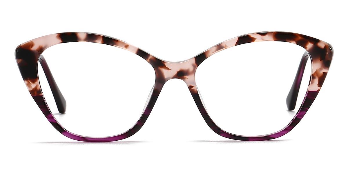 Tortoiseshell Purple Rulon - Cat Eye Glasses