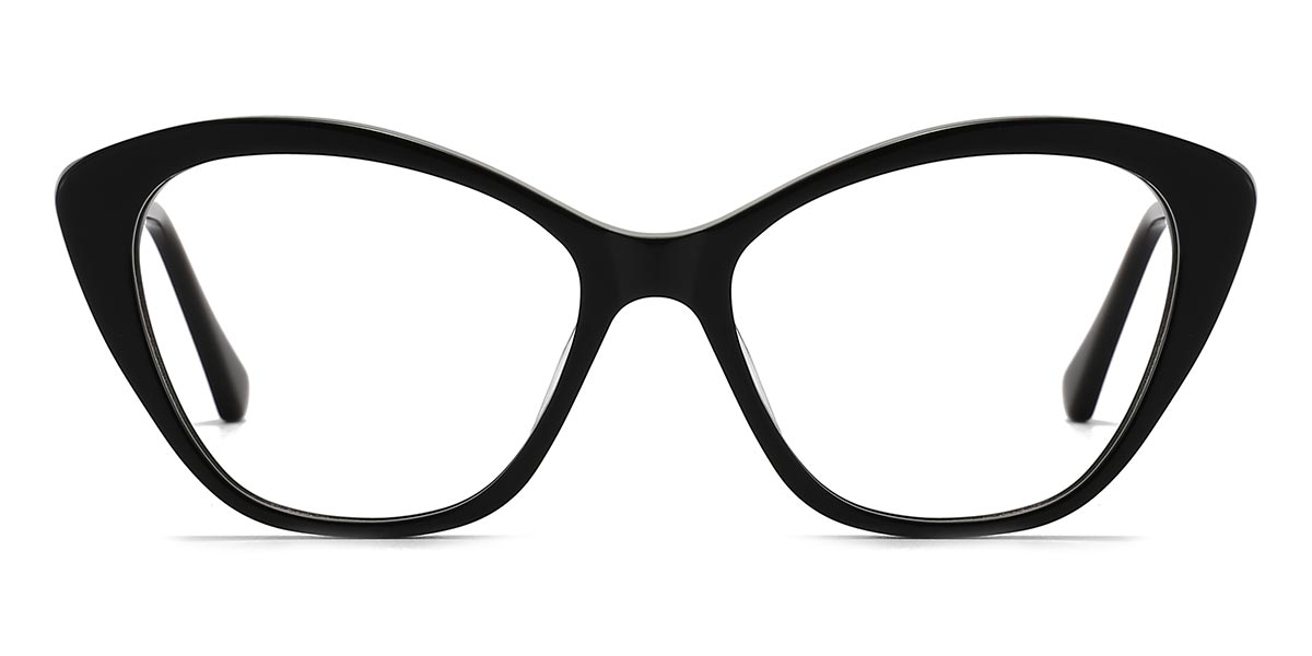 Black - Cat eye Glasses - Rulon