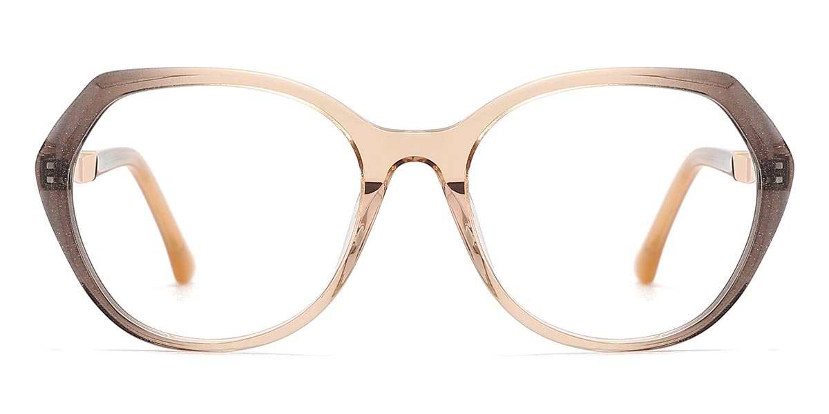 Brown Tawny - Oval Glasses - Rusa