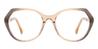Brown Tawny Rusa - Oval Glasses