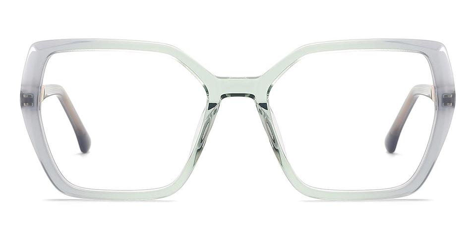 Grey Green Antik - Square Glasses