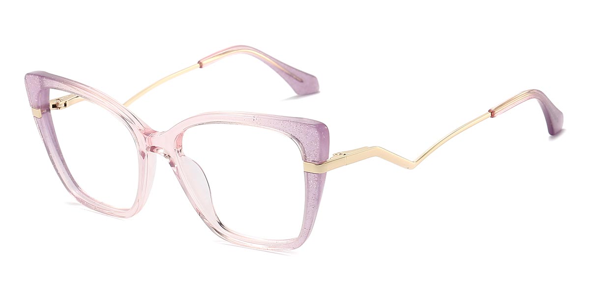 Purple Pink - Square Glasses - Tayha