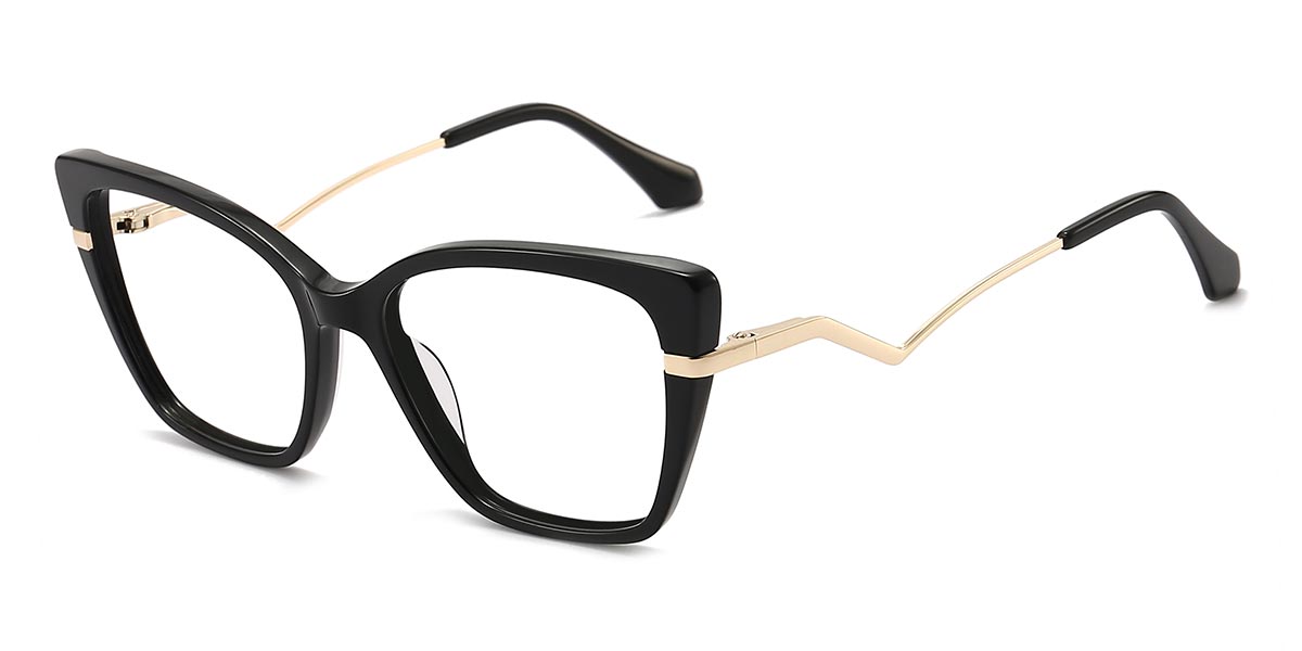 Black - Square Glasses - Tayha
