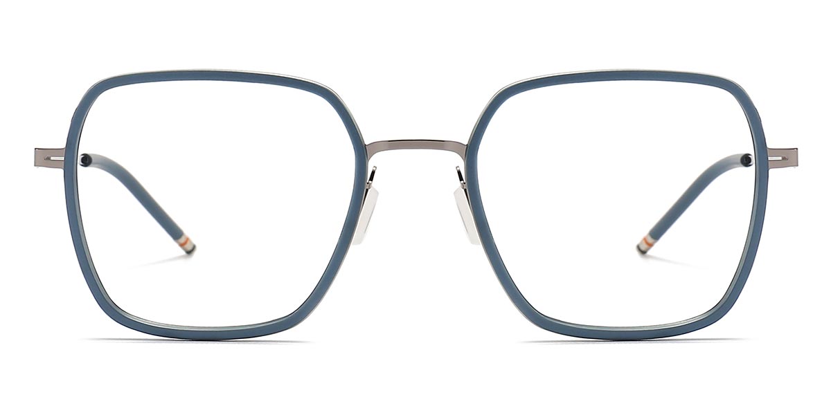 Blue - Square Glasses - Lade