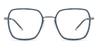 Blue Lade - Square Glasses