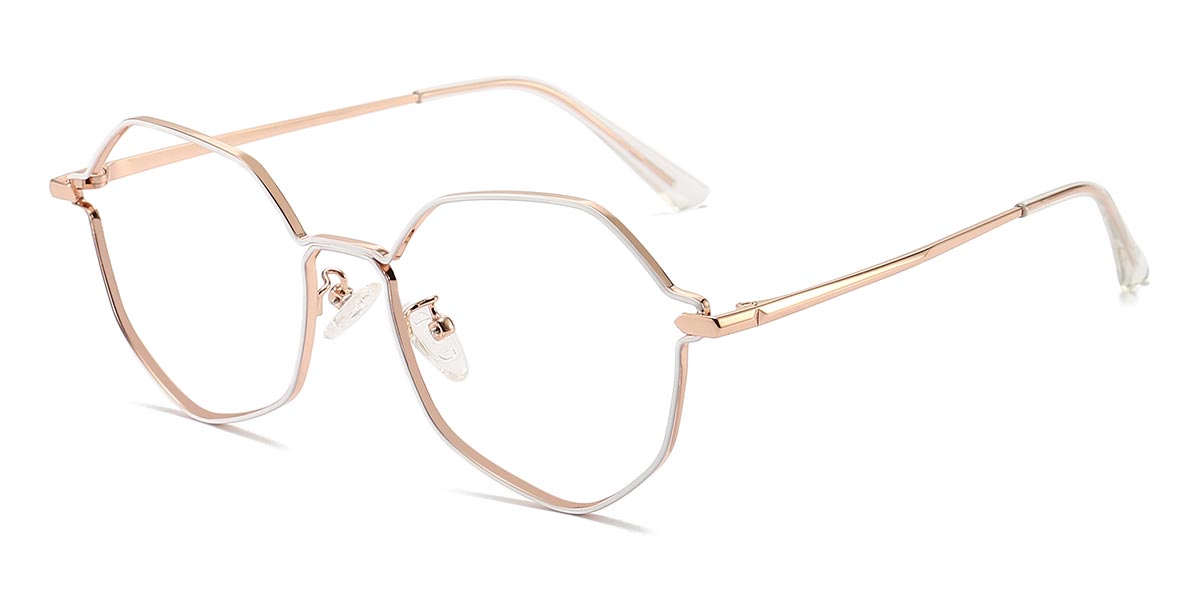 White - Oval Glasses - Nithya