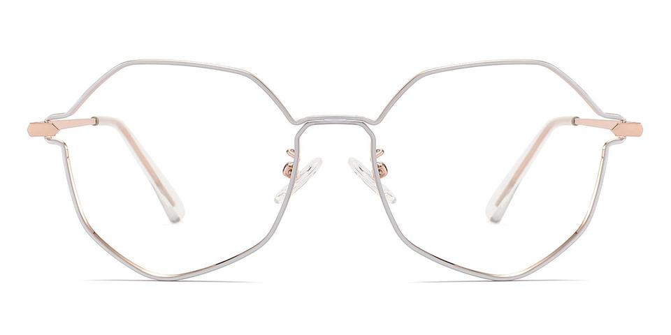 White Nithya - Oval Glasses
