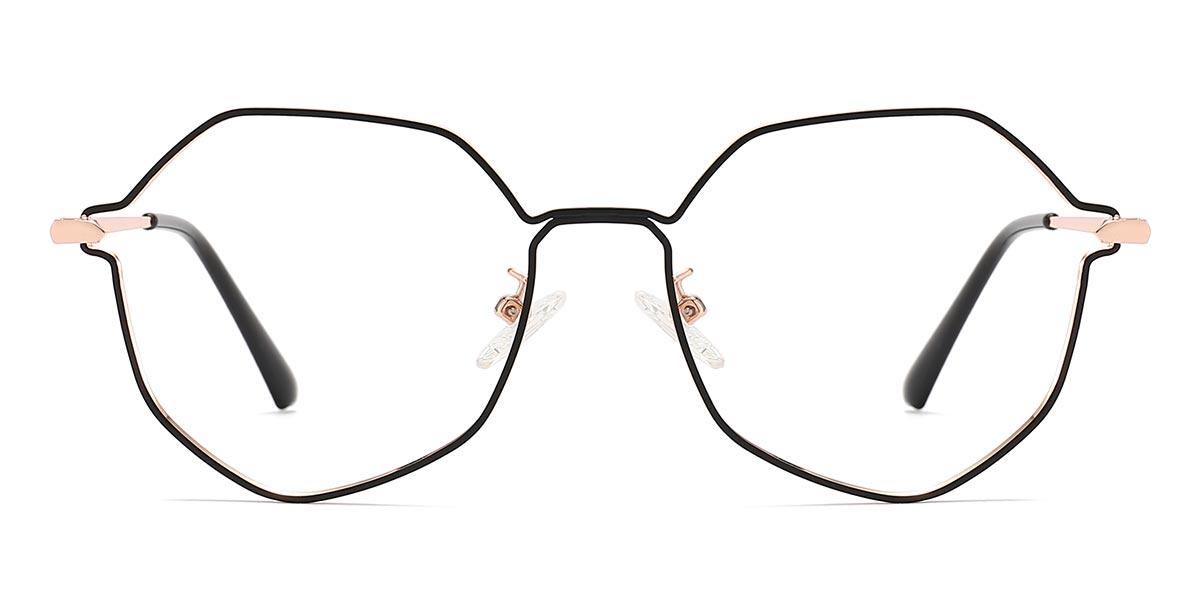 Black Nithya - Oval Glasses
