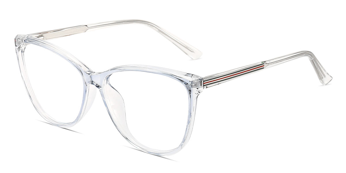 Light Blue - Cat eye Glasses - Oren