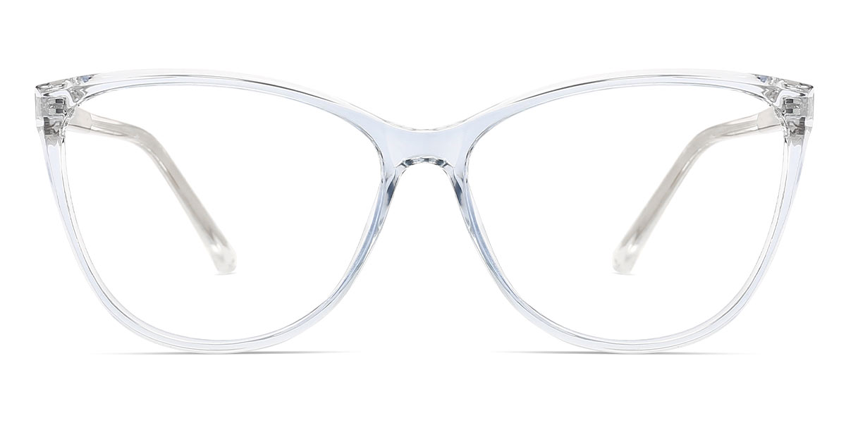 Light Blue - Cat eye Glasses - Oren