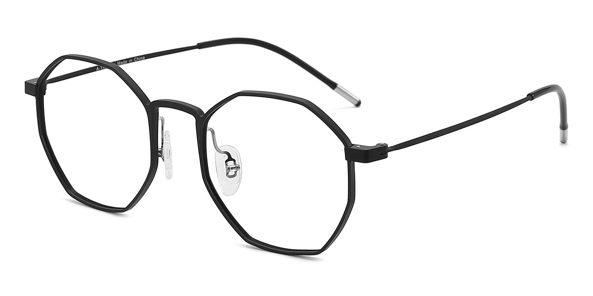 Black - Oval Glasses - Kacei