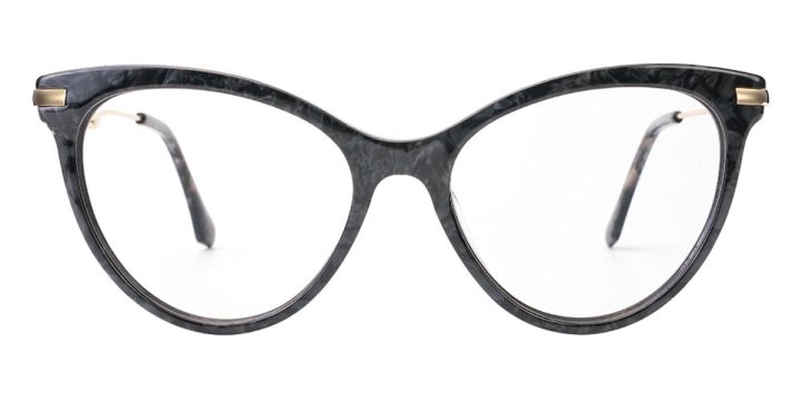 Black Marble - Oval Glasses - Lafi