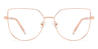 Rose Gold Toni - Square Glasses