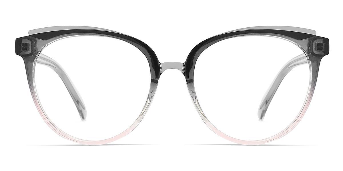 Grey Pink Lale - Round Glasses