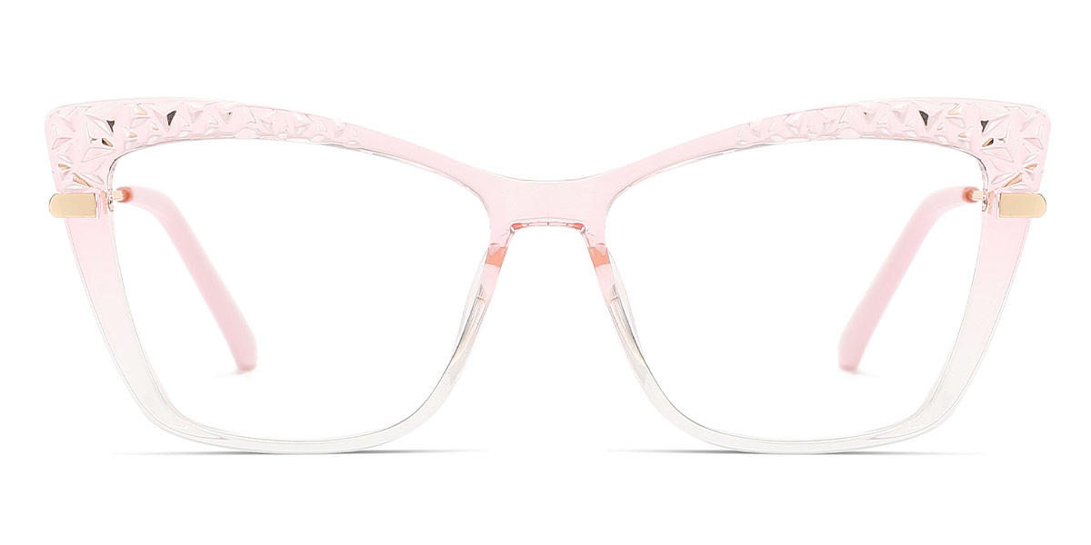 Gradient Light Pink Dmone - Square Glasses