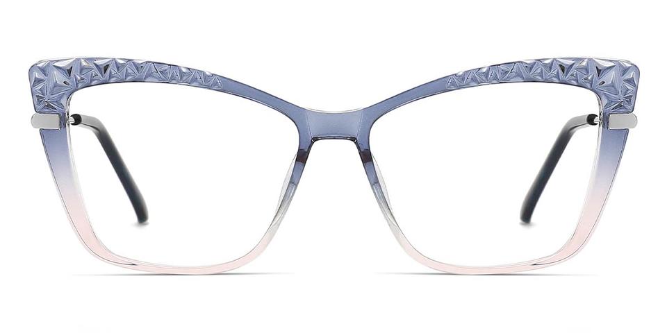 Blue Pink Dmone - Square Glasses