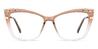 Gradient Tawny Dmone - Square Glasses