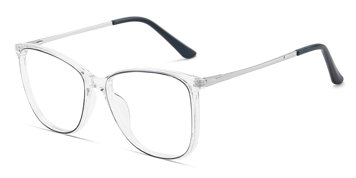 Navy - Square Glasses - Dmy