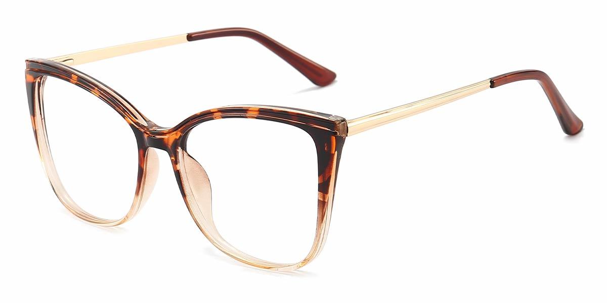 Tawny Tortoiseshell Kelyce - Square Glasses