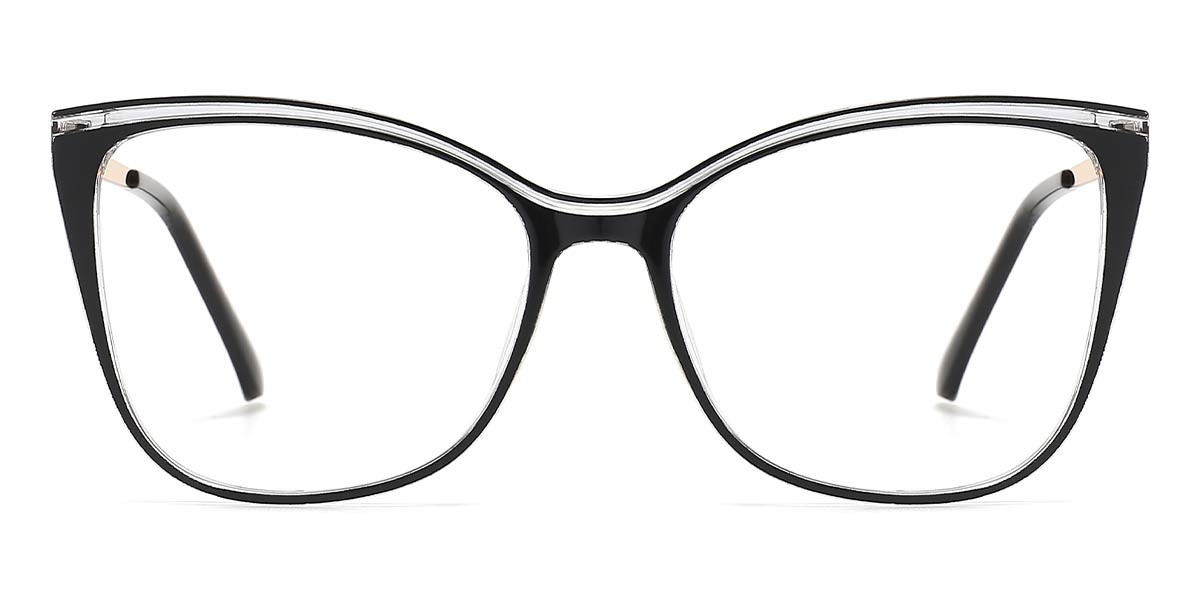 Black - Square Glasses - Kelyce