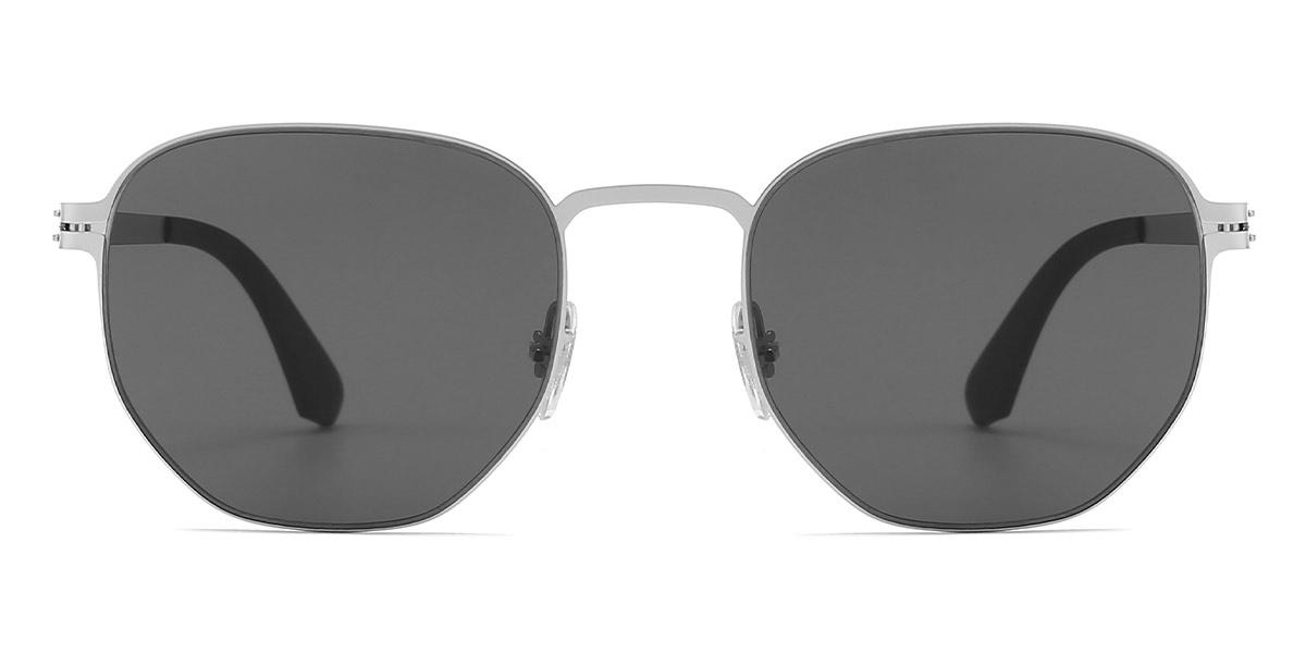 Silver Grey - Oval Sunglasses - Colt