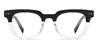 Black Clear Arlo - Square Glasses