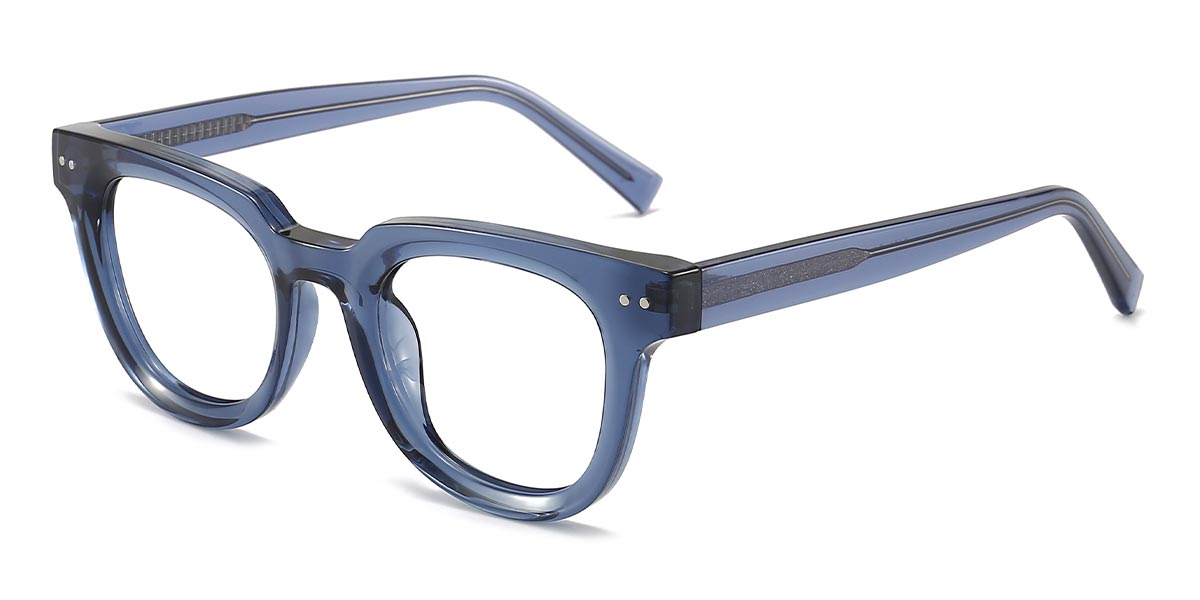 Blue - Square Glasses - Arlo