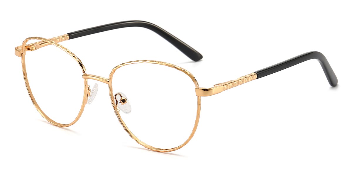 Gold - Oval Glasses - Kian