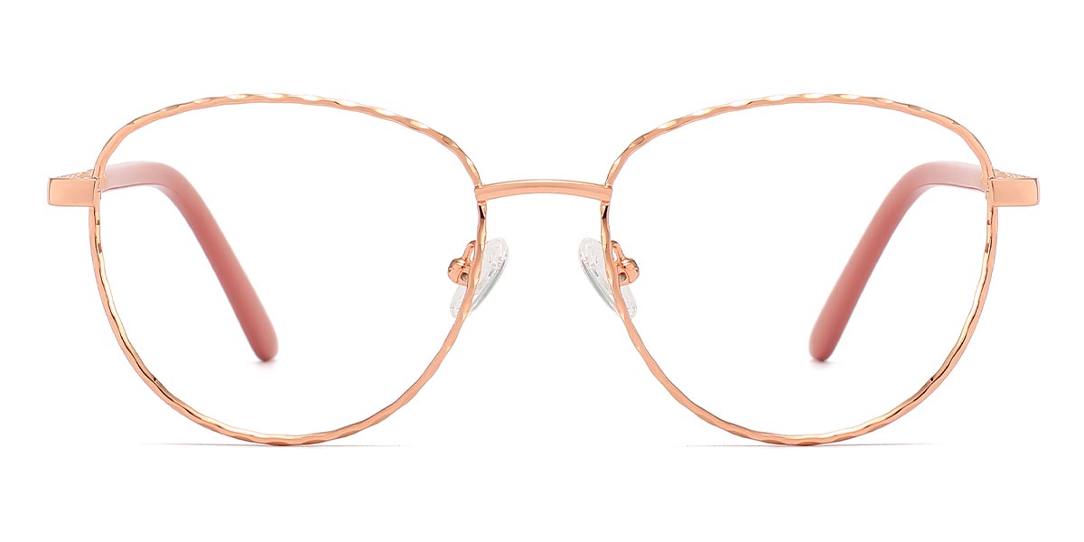 Rose Gold Kian - Oval Glasses