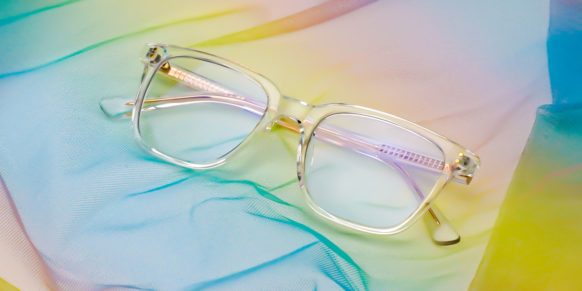 Clear - Square Glasses - Noro