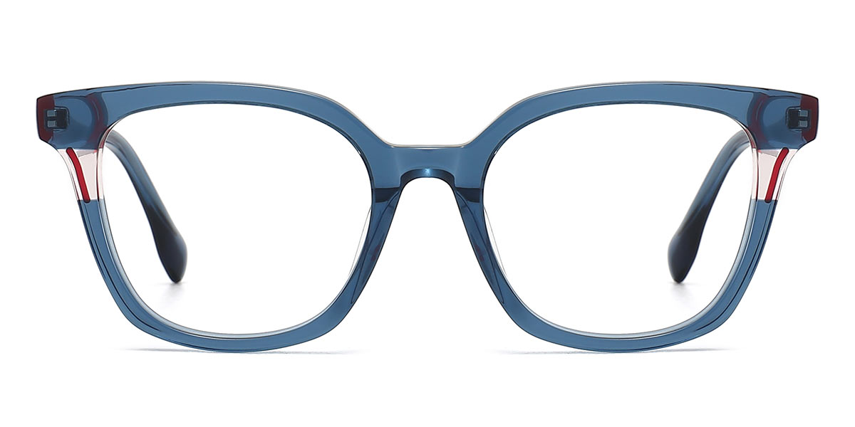 Blue - Square Glasses - Little