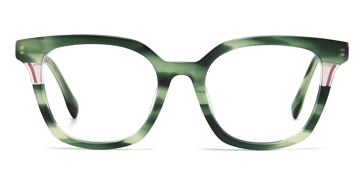 Green - Square Glasses - Little