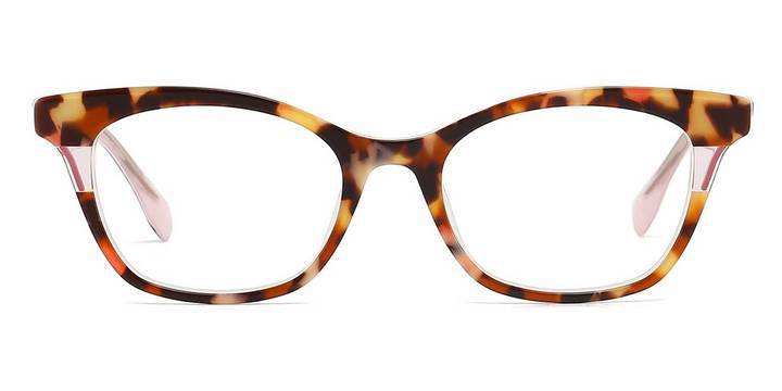 Amber Tortoiseshell Blake - Rectangle Glasses