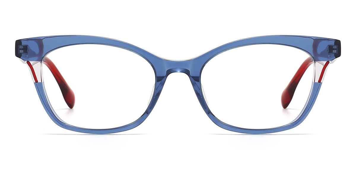 Blue - Rectangle Glasses - Blake